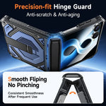Heavy-Duty Magnetic Case with Kickstand for Samsung Galaxy Z Flip 8