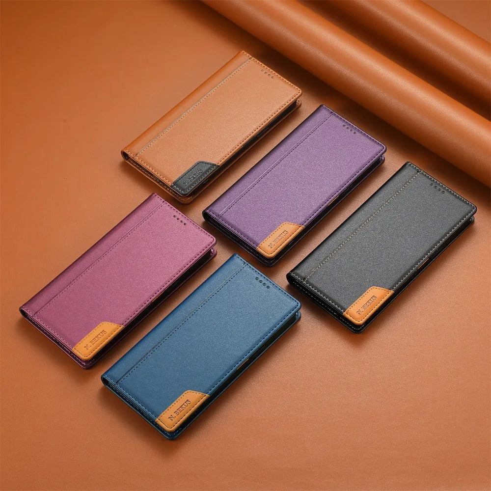 Luxury Leather Flip Wallet Case for Samsung Galaxy S26 Series