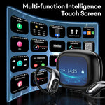 PAXA OpenAirUltra 3-in-1 AI Translation Earbuds with Color Touch Screen