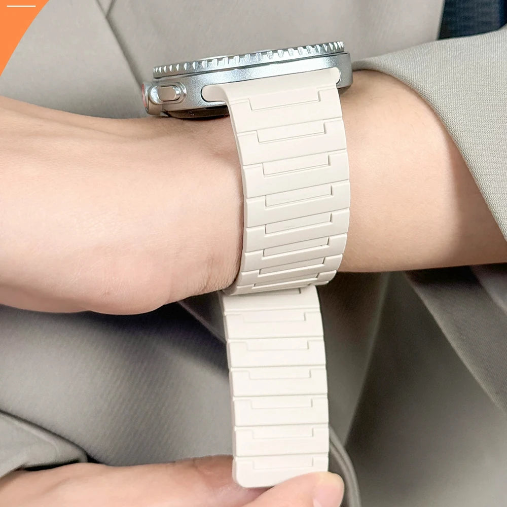 Silicone Magnetic Closure Watch Band for Samsung Galaxy Watch 9