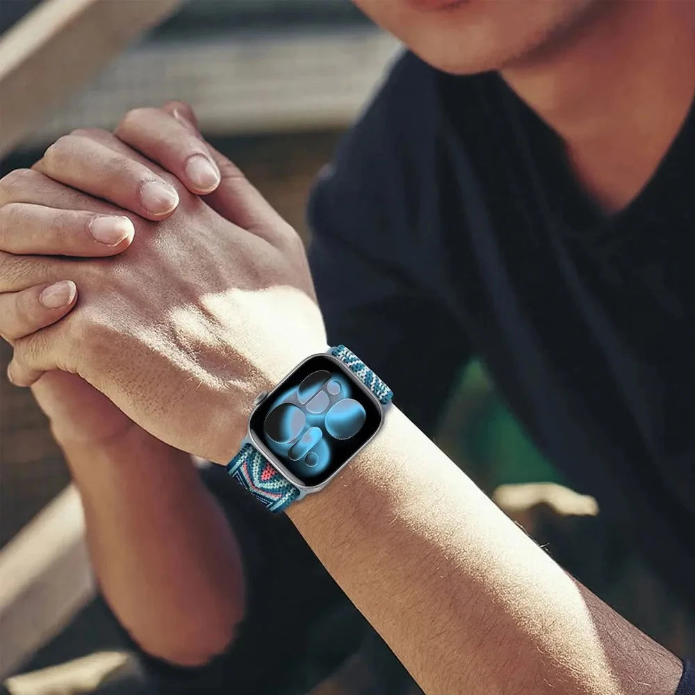 Soft Elastic Nylon Loop Strap for Apple Watch