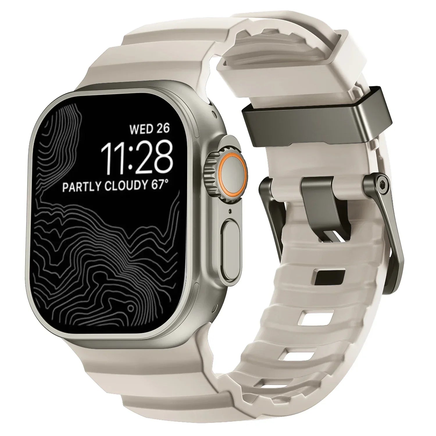 Durable Trail Silicone Replacement Strap for Apple Watch