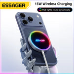 ESSAGER 15W Magnetic Wireless Charging Dock RGB