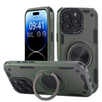 Shockproof MagSafe Phone Case with 360° Spin Ring Holder Stand for iPhone 16 Series