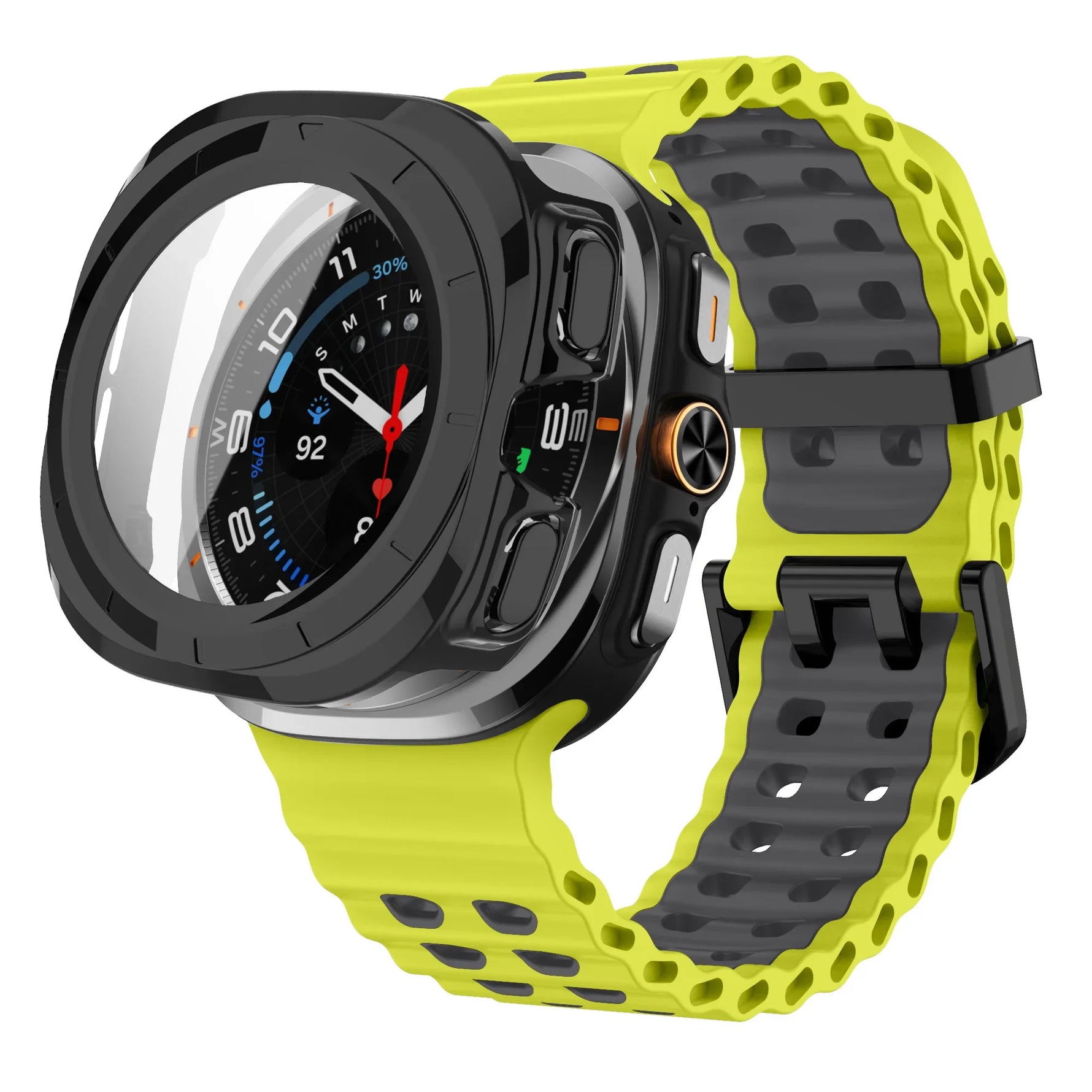 Silicone Strap & Protection Set for Samsung Galaxy Watch Ultra and Samsung Galaxy Watch Ultra (2025)