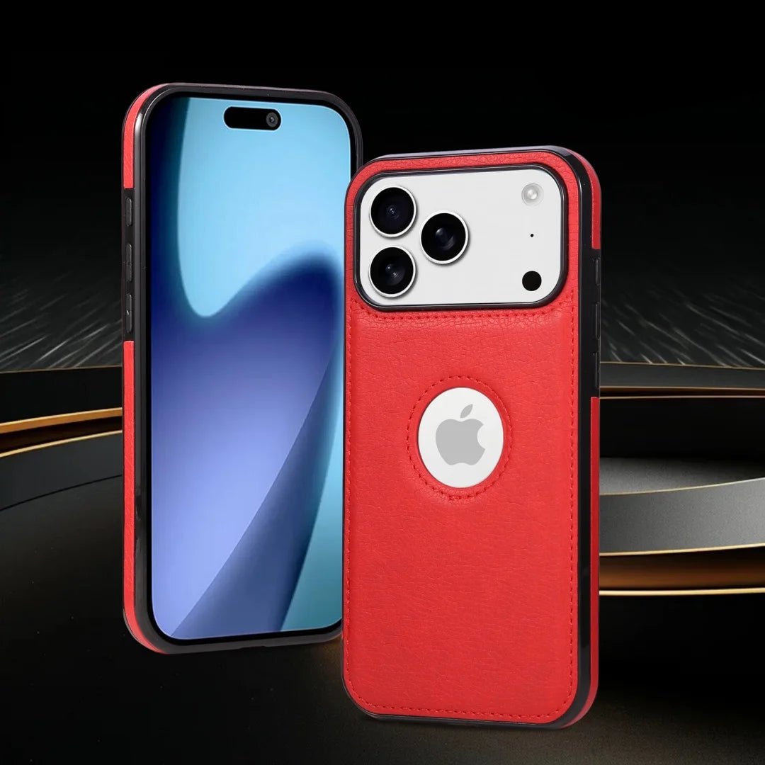 Luxury Business PU Leather Case for iPhone 17 Series