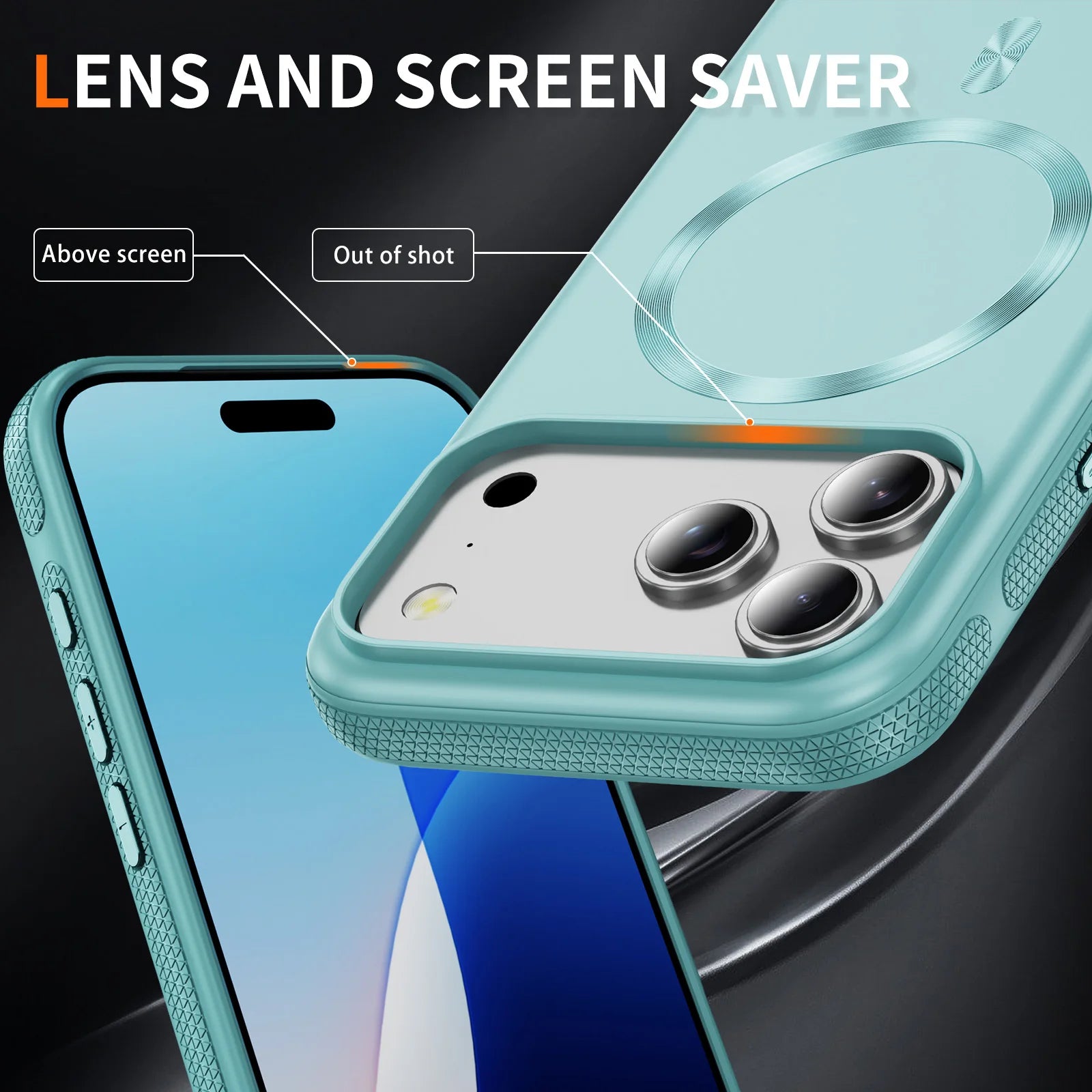 Slim Hybrid TPU PC MagSafe Compatible Case for iPhone 17 Series