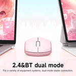 HOCO M9 Cute Cartoon Cat Wireless Bluetooth Mouse with Dual-Mode Connectivity