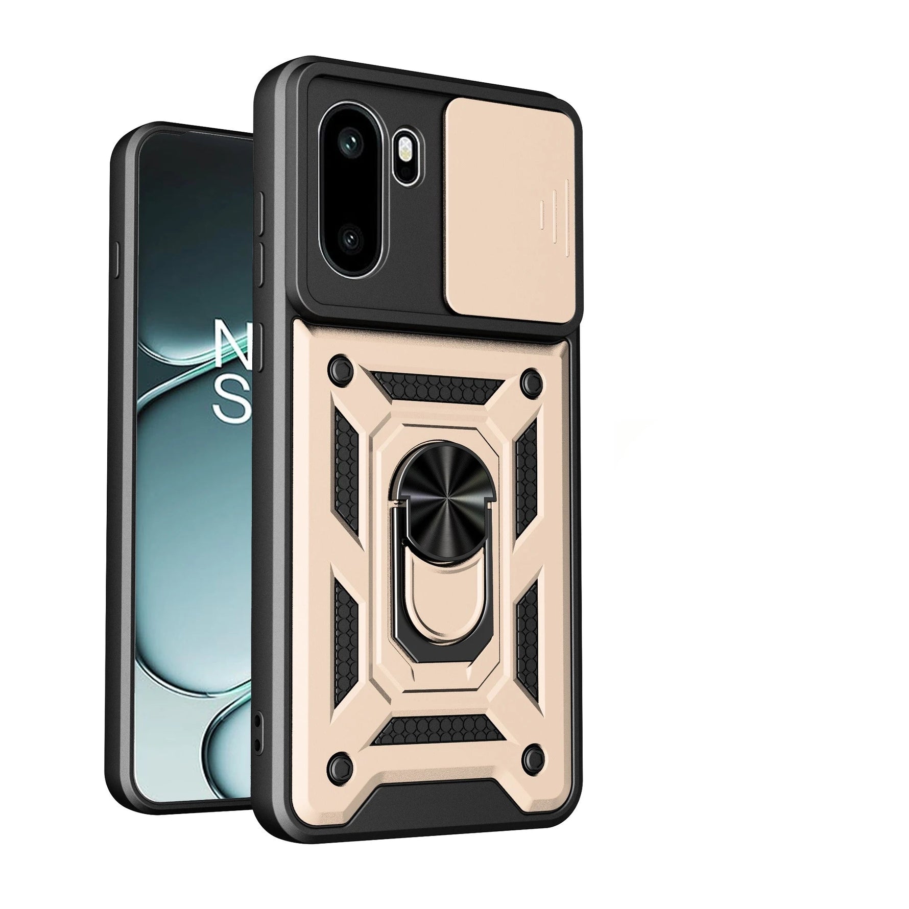 OnePlus 15R Rugged Protective Case with Ring Stand
