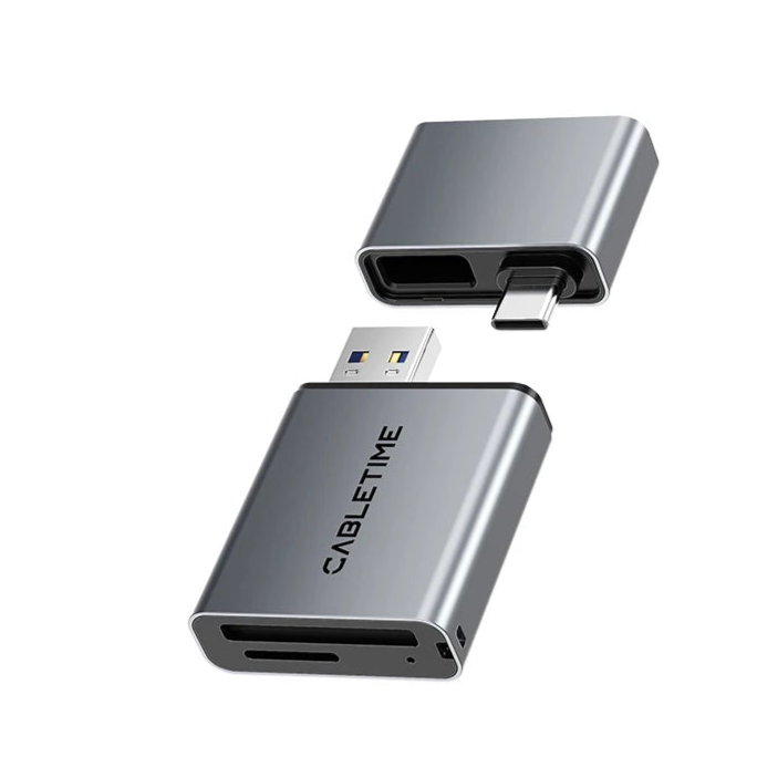 CABLETIME USB 3.0 3-in-1 Card Reader