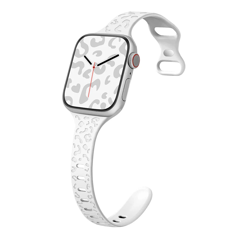 Slim Leopard Pattern Strap for Apple Watch