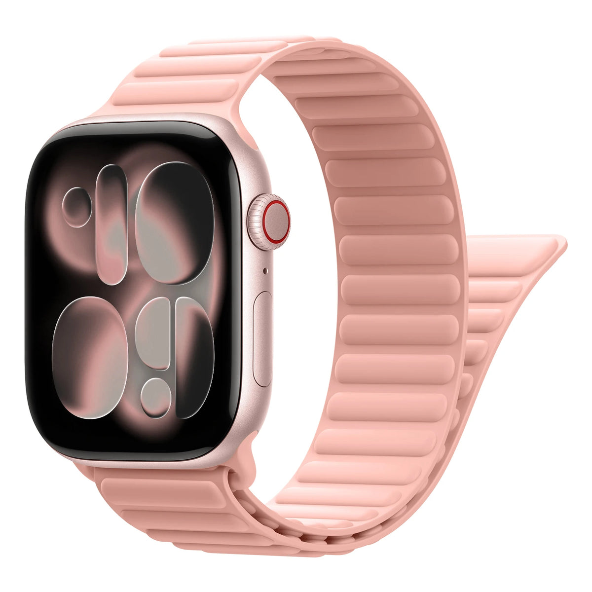 Silicone Magnetic Closure Band with N55 Magnets for Apple Watch