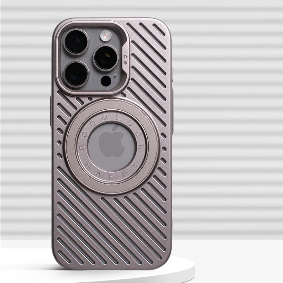 Luxury MagSafe Hard PC Case with Heat Dissipation for iPhone 16 Series