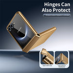 Luxury Diamond Pattern Leather Case with Screen Protector for Samsung Galaxy Z Flip 8
