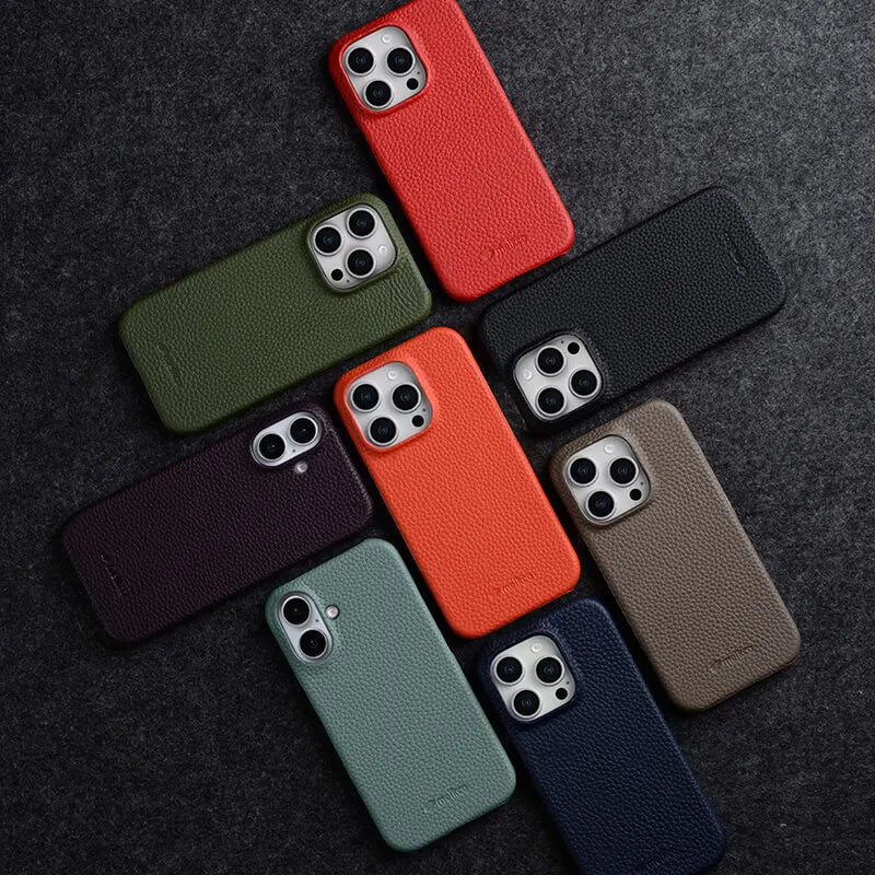 Luxury Premium Genuine Leather Case for iPhone 16 Series