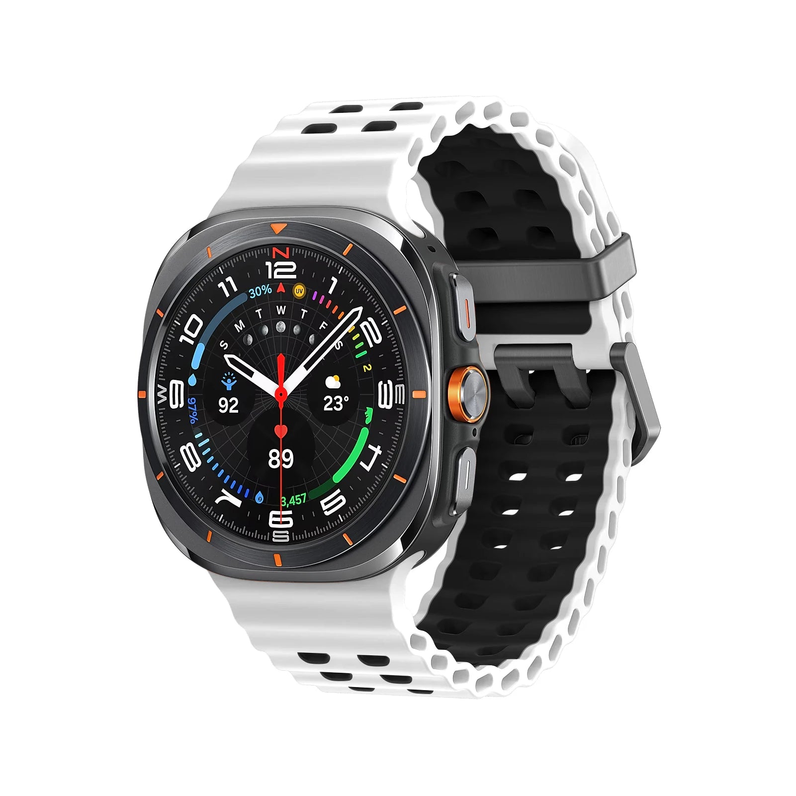 Two-Color Marine Silicone Band for Samsung Galaxy Watch Ultra and Samsung Galaxy Watch Ultra (2025)