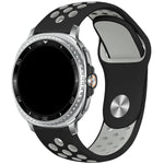 Dual Color Soft Silicone Sport Band for Samsung Galaxy Watch 8 & Galaxy Watch 8 Classic