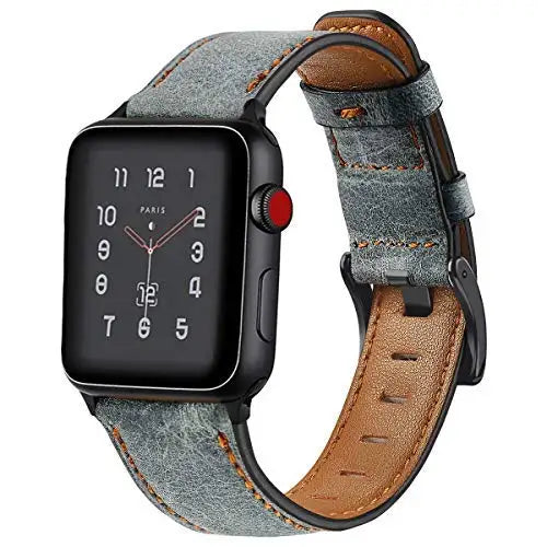 Classic Retro Cow Leather Strap for Apple Watch