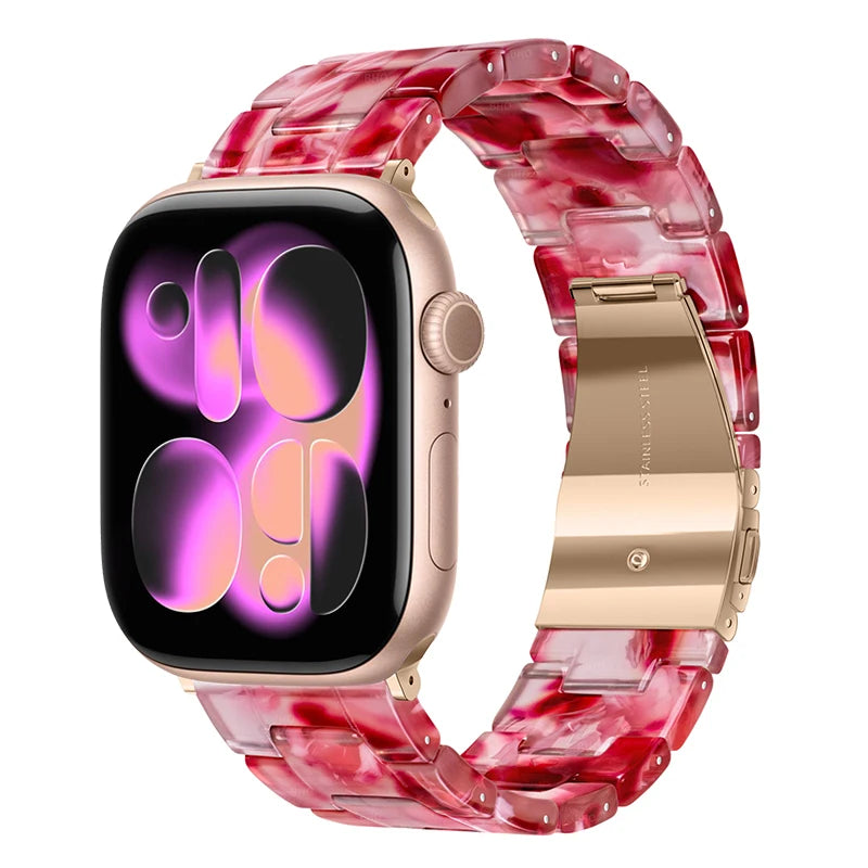 Glossy Resin Link Strap for Apple Watch