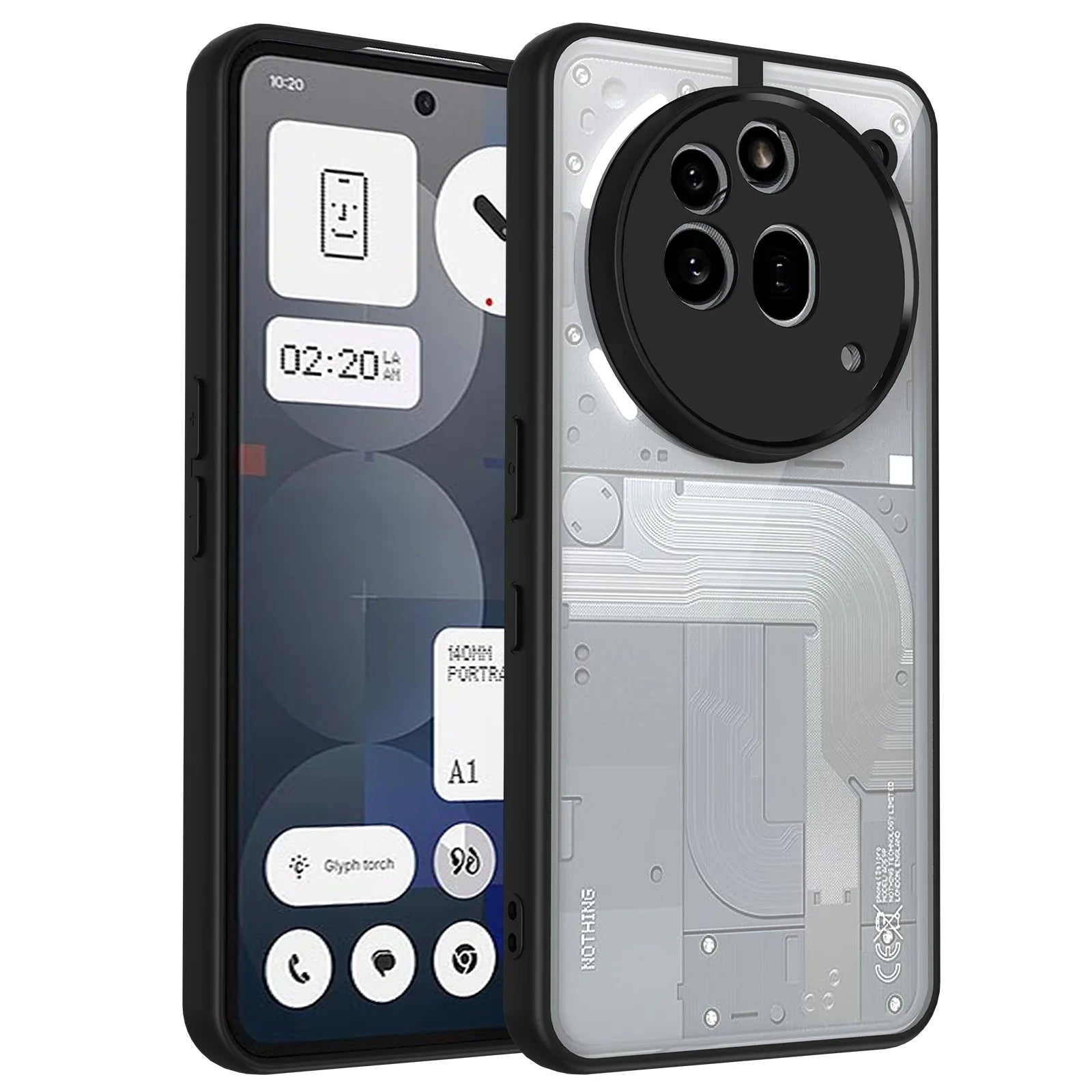 Slim TPU Protective Case with Hard Back & Camera Guard for Nothing Phone 3a / 3a Pro
