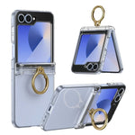 Luxury Hard Protective Case with Ring for Samsung Galaxy Z Flip 6