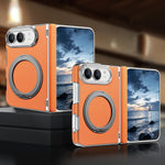 Shockproof Lychee Leather Case with 360° Rotating Ring Stand for iPhone Duo