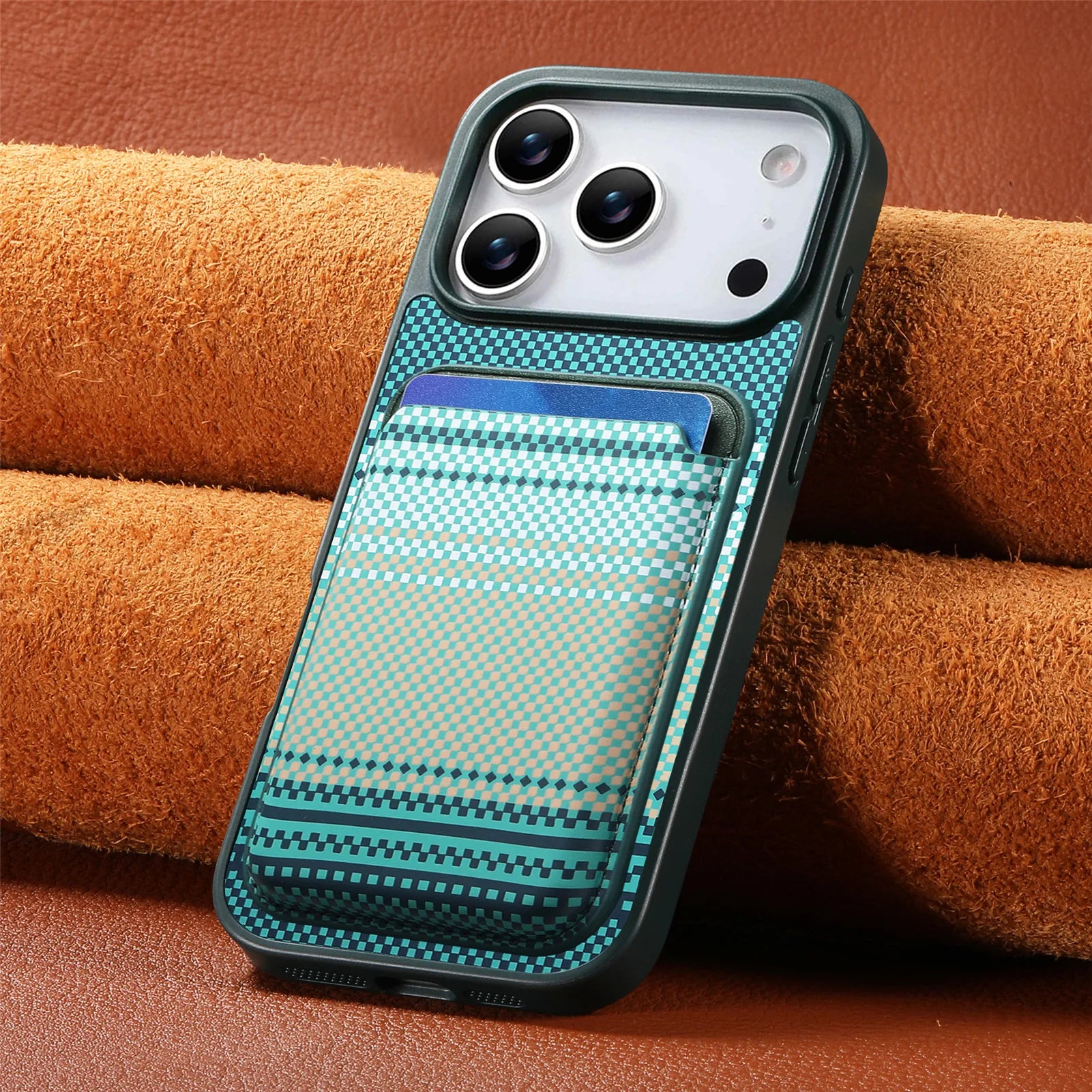 iPhone 17 Series MagSafe Gradual Color Case with Detachable Card Holder
