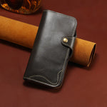 Premium Real Leather Book-Style Case for iPhone 17 Series