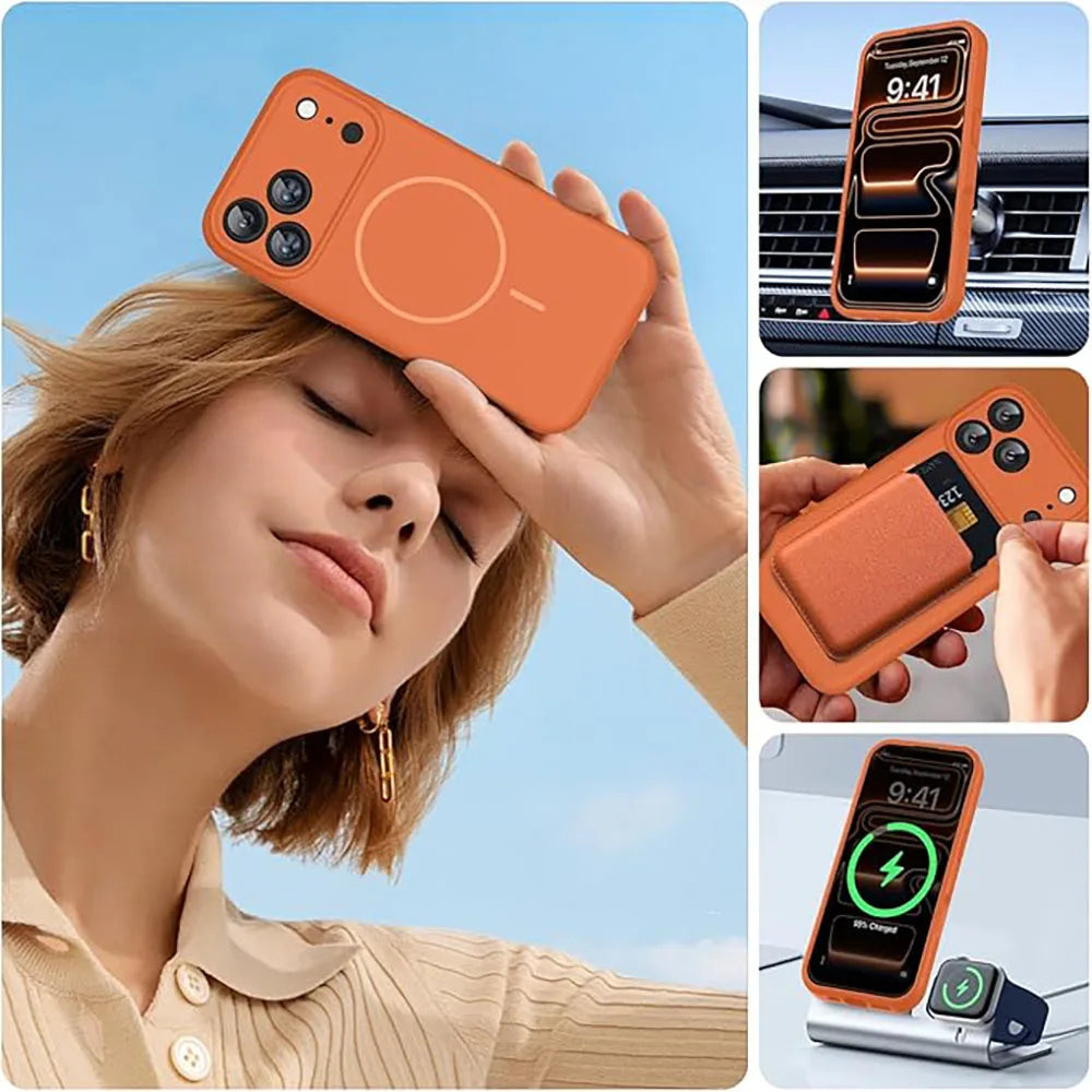 Soft-Touch Liquid Silicone MagSafe Case for iPhone 17 Series