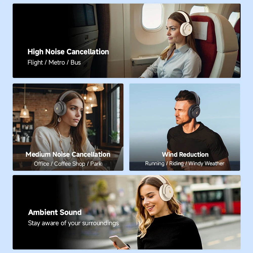 Edifier H9 Active Noise Cancelling Bluetooth 5.4 Over-Ear Headphones