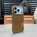 Premium Flax Fabric Magsafe Case for iPhone 17 Series