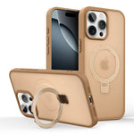 Shockproof Translucent Matte MagSafe Case with Invisible Stand for iPhone 16 Series