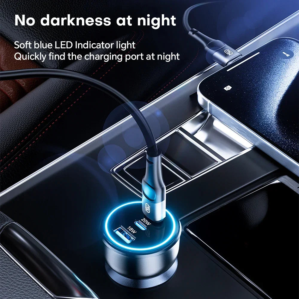 ASOMETECH 138W USB-C Car Charger c