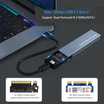 IRhasta Dual Protocol M.2 NVMe & SATA SSD Case