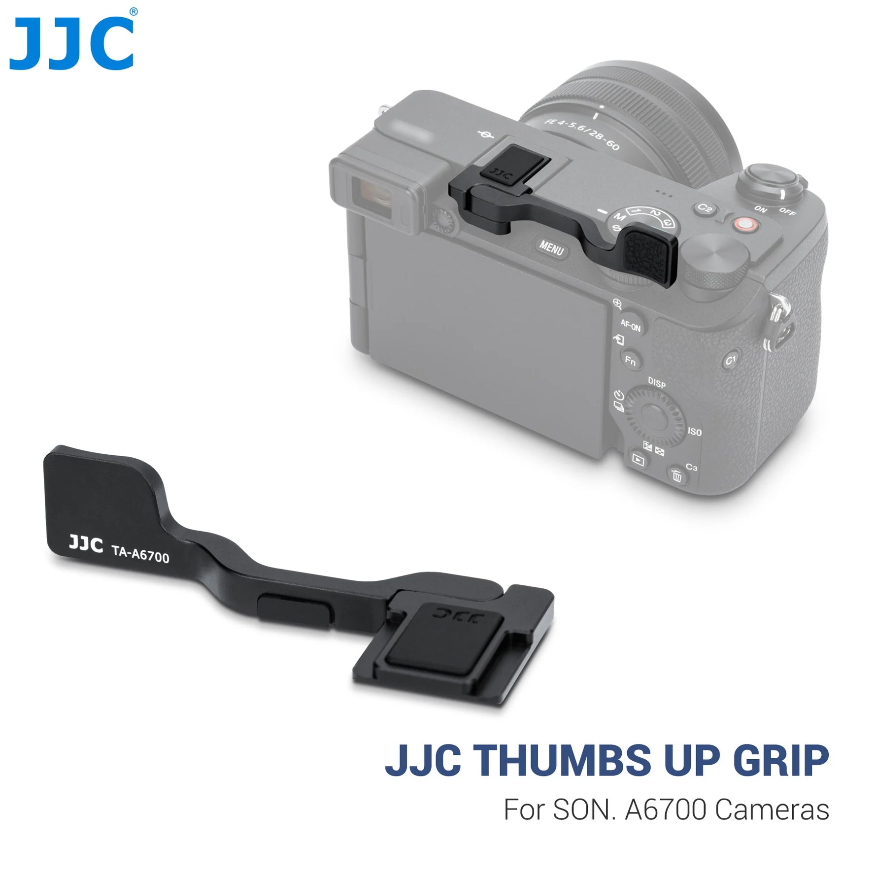 JJC Deluxe Metal Thumb Up Finger Grip for Sony A6700