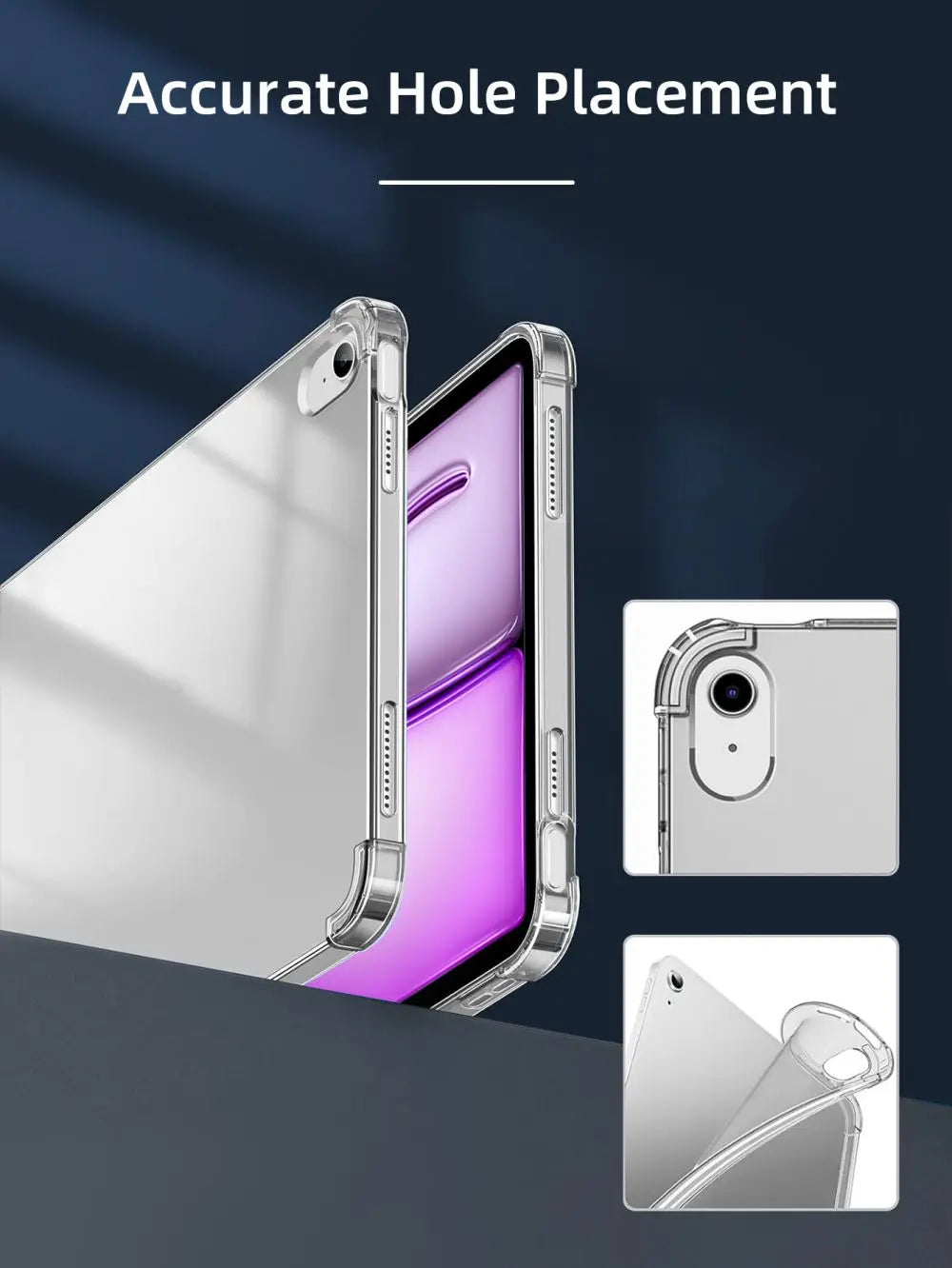 Slim Transparent Protective Case for iPad Air M2 (2024)