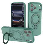 Full Protection MagSafe Case with Rotating Ring Stand for iPhone 17 Series