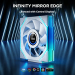 Interstellar V4-LCD 120mm LCD Fan With Real-Time CPU Temperature Display
