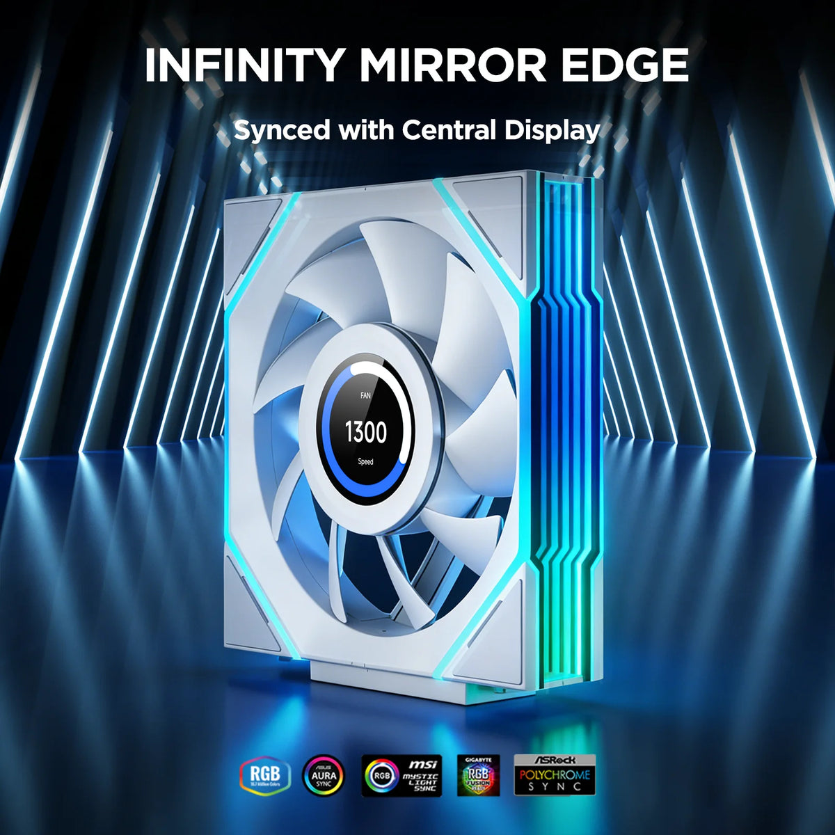 Interstellar V4-LCD 120mm LCD Fan With Real-Time CPU Temperature Display