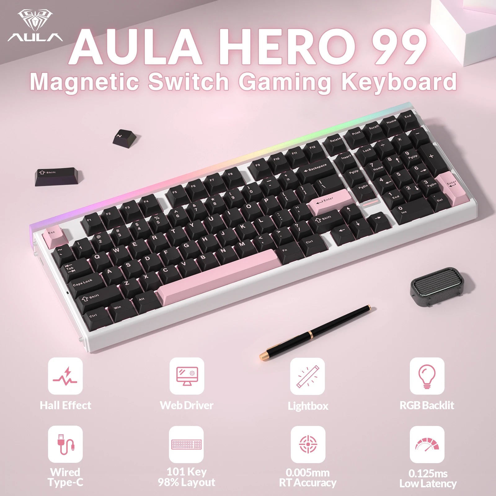 AULA HERO99 Rapid Trigger Esports Keyboard