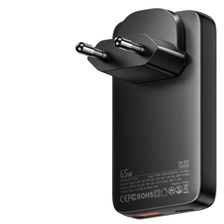 Essager Ultra-Thin 65W GaN Travel Charger