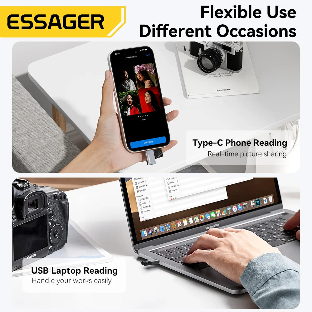 Essager Dual Interface Card Reader
