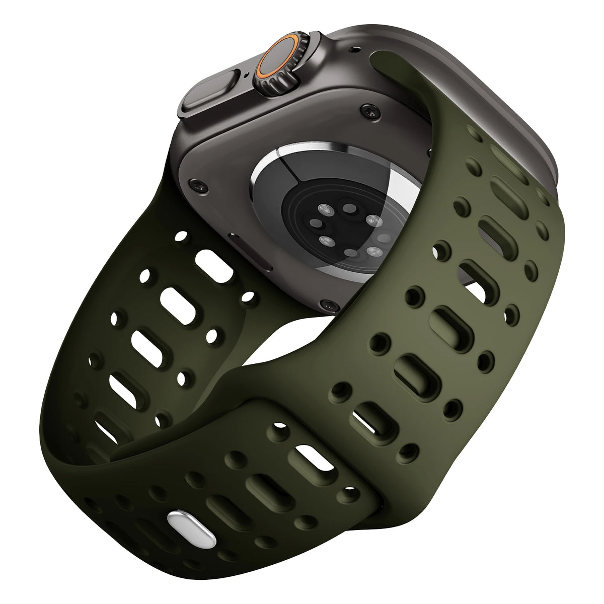 Perforated Silicone Sport Band with Ventilation Holes for Apple Watch