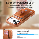 Premium Leather Case with Detachable Card Holder for iPhone 17 Series