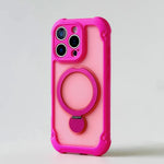 Matte MagSafe Case with 360° Rotating Ring Stand for iPhone 17 Series