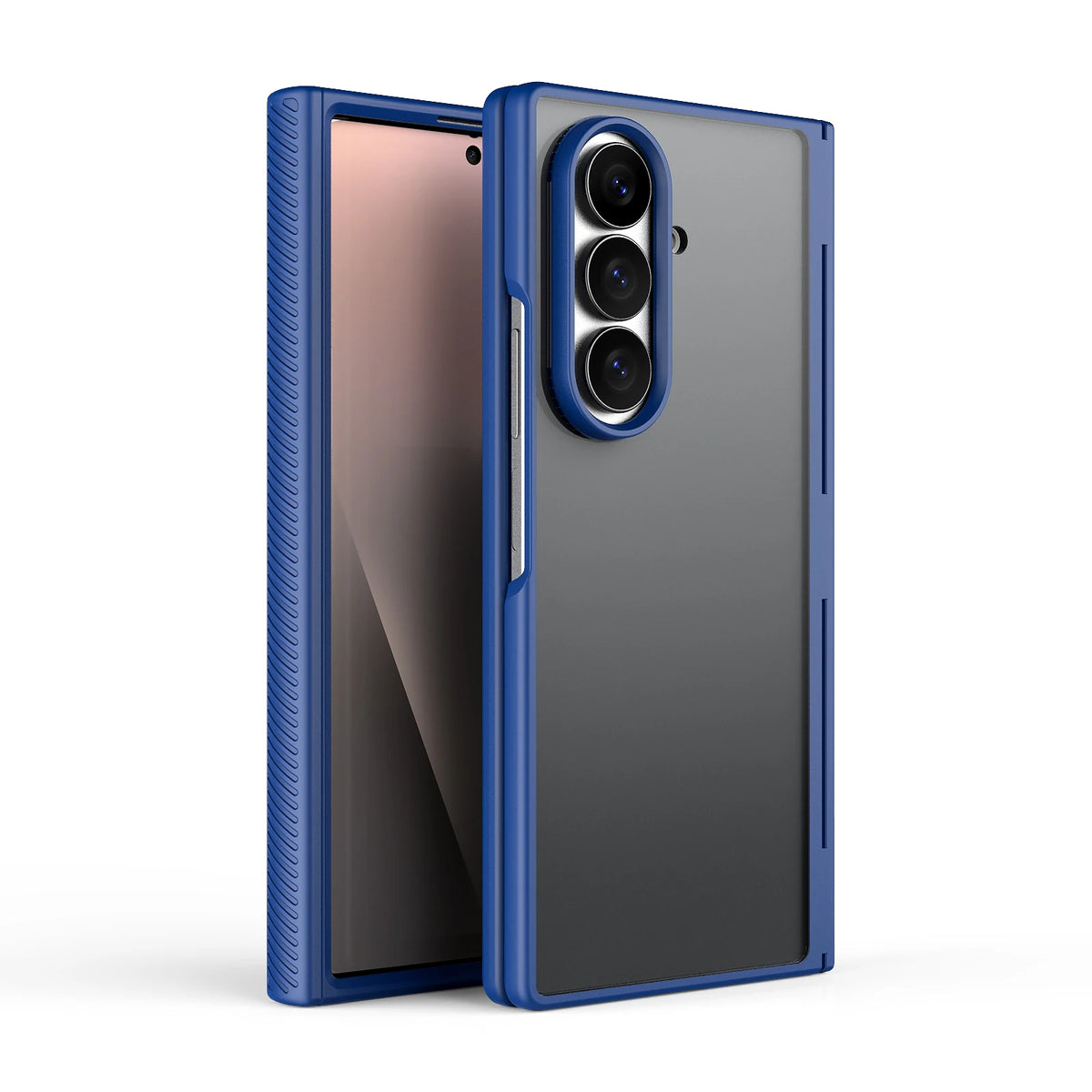 Luxury Matte Skin-Feel Case with Raised Camera Ring Protection for Samsung Galaxy Z Fold 7