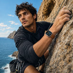 Breathable Perforated Silicone Band with Wave Pattern Grip for Apple Watch
