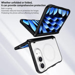 Shockproof Foldable Case with Built-in Tempered Glass Screen Protector for iPhone Duo
