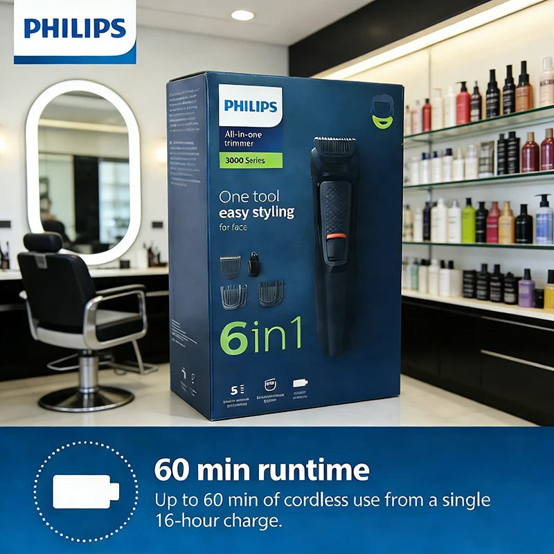 Philips Multigroom MG3710 6-in-1 Cordless Hair Clipper Kit