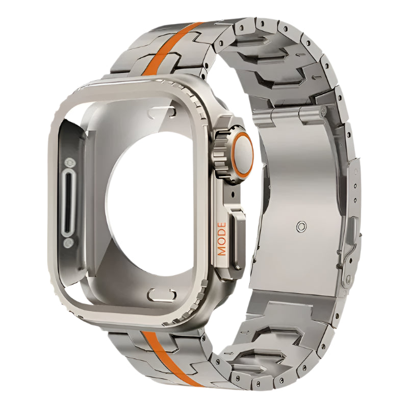 Apple Watch Titanium Band & Protective Metal Case